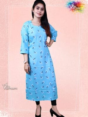 Light Blue Rayon fabric - 4002