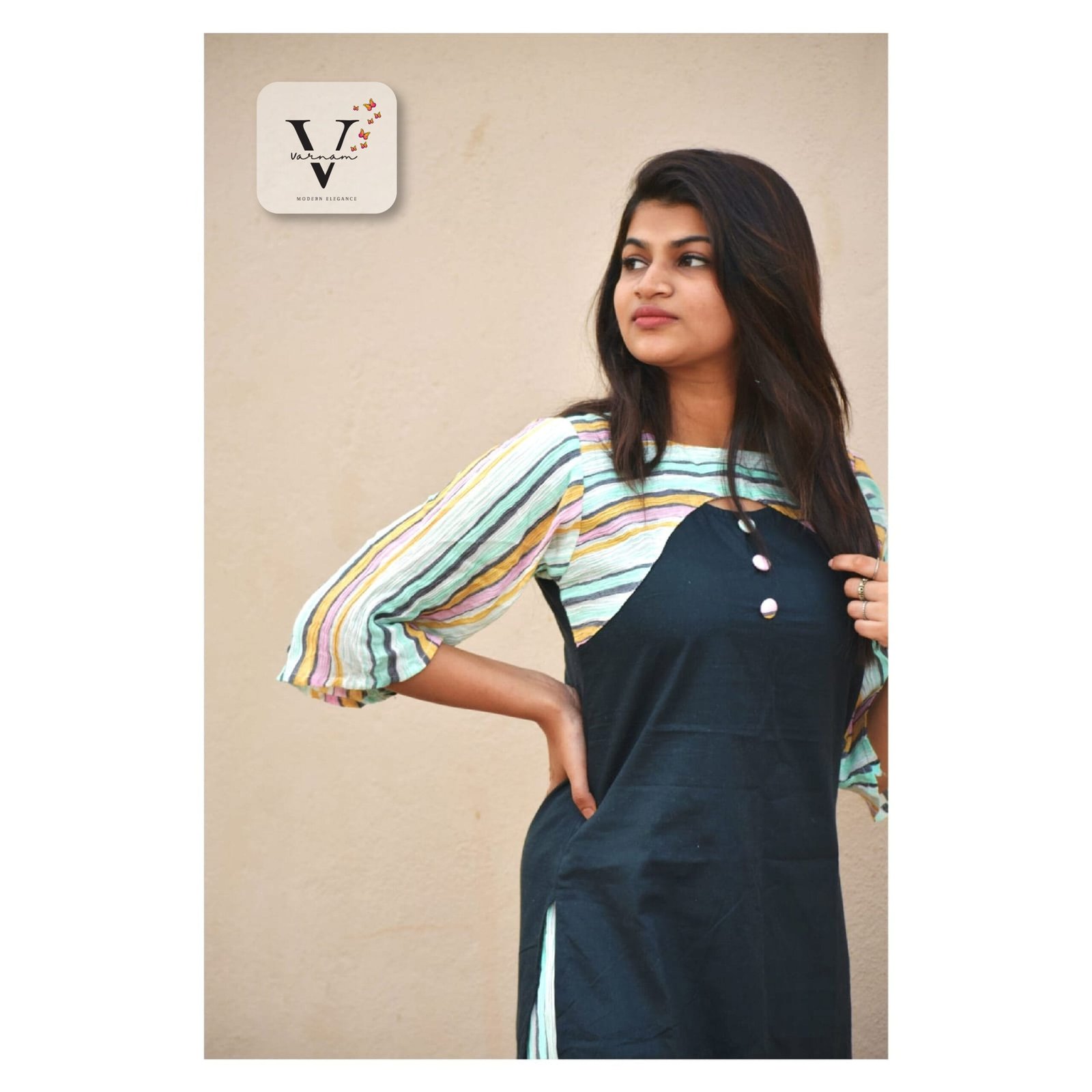 Mixed Colour Kurta Set - 1016