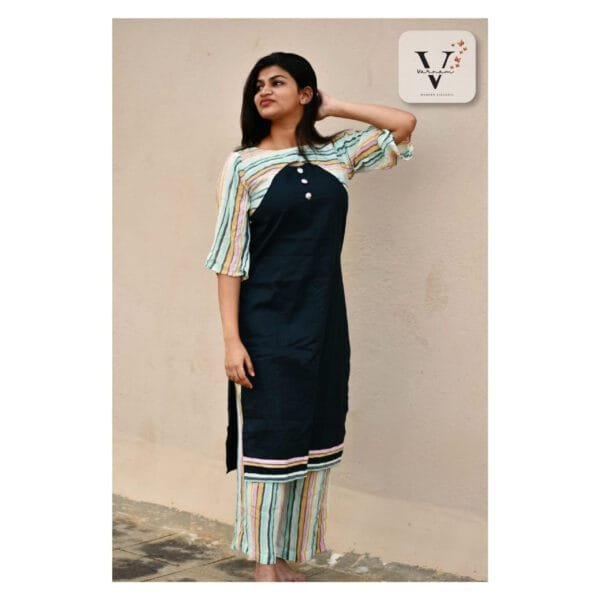 Mixed Colour Kurta Set - 1016