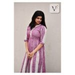 Pink Pleated Long Kurta