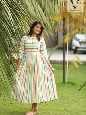 Half shirt spectral Anarkali - 5007