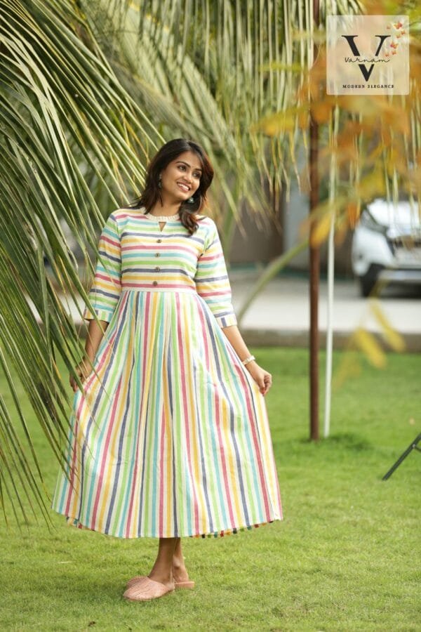 Half shirt spectral Anarkali - 5007