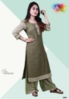 Dark Green Pure Cotton Kurti - 3004