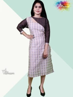 Chanderi Silk Straight Cut Top - 2080