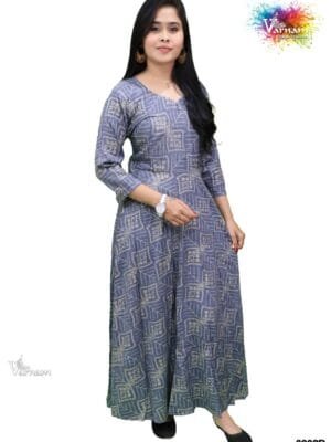 Grey A line top - 6002