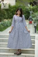 Yarn dyed Flare Kurti - 9010