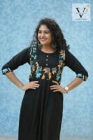 Floral Printed Nightshade Kurti - 5013