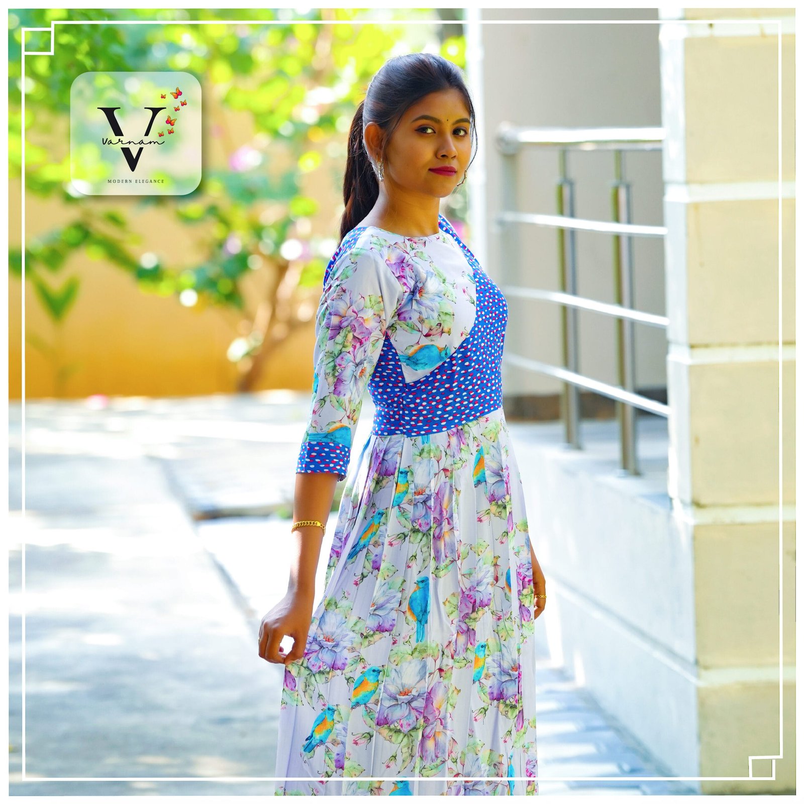 Viscose Satin Fabric - Long Pleated Kurta - 2524