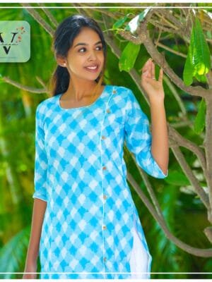 Linen Cotton, Straight Cut Kurta With Lining - 2501