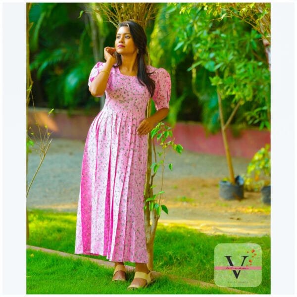 Mixed Pink Long Kurta - 2500