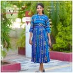 High Twist Viscose Long Kurti - 5701