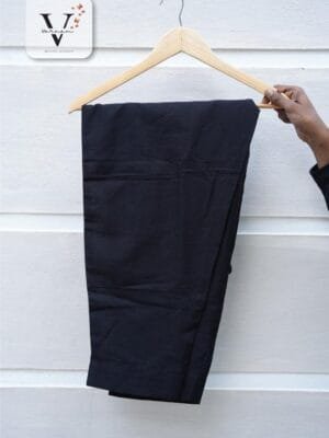 Black Cotton Pant