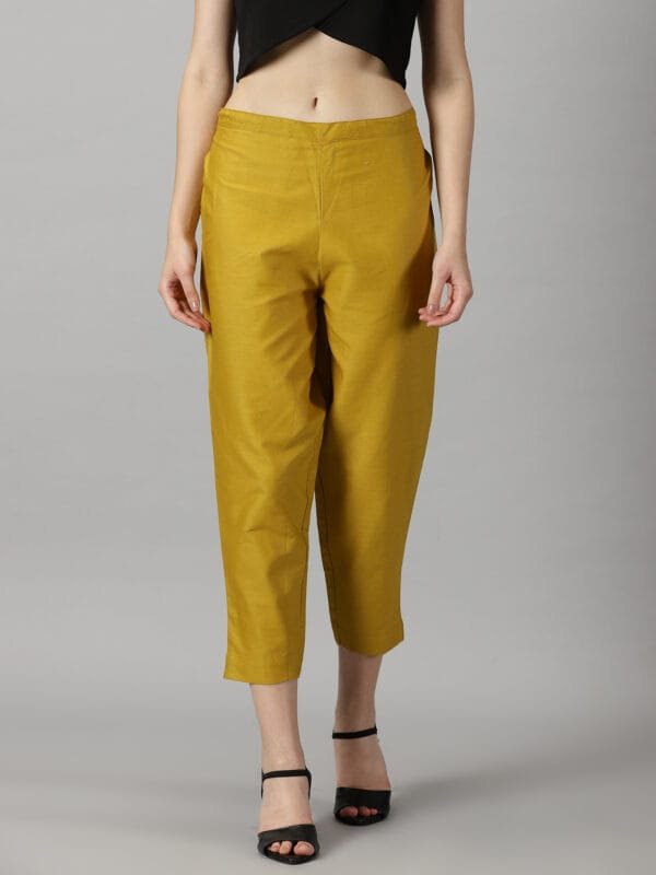 Mustard Cotton Pant