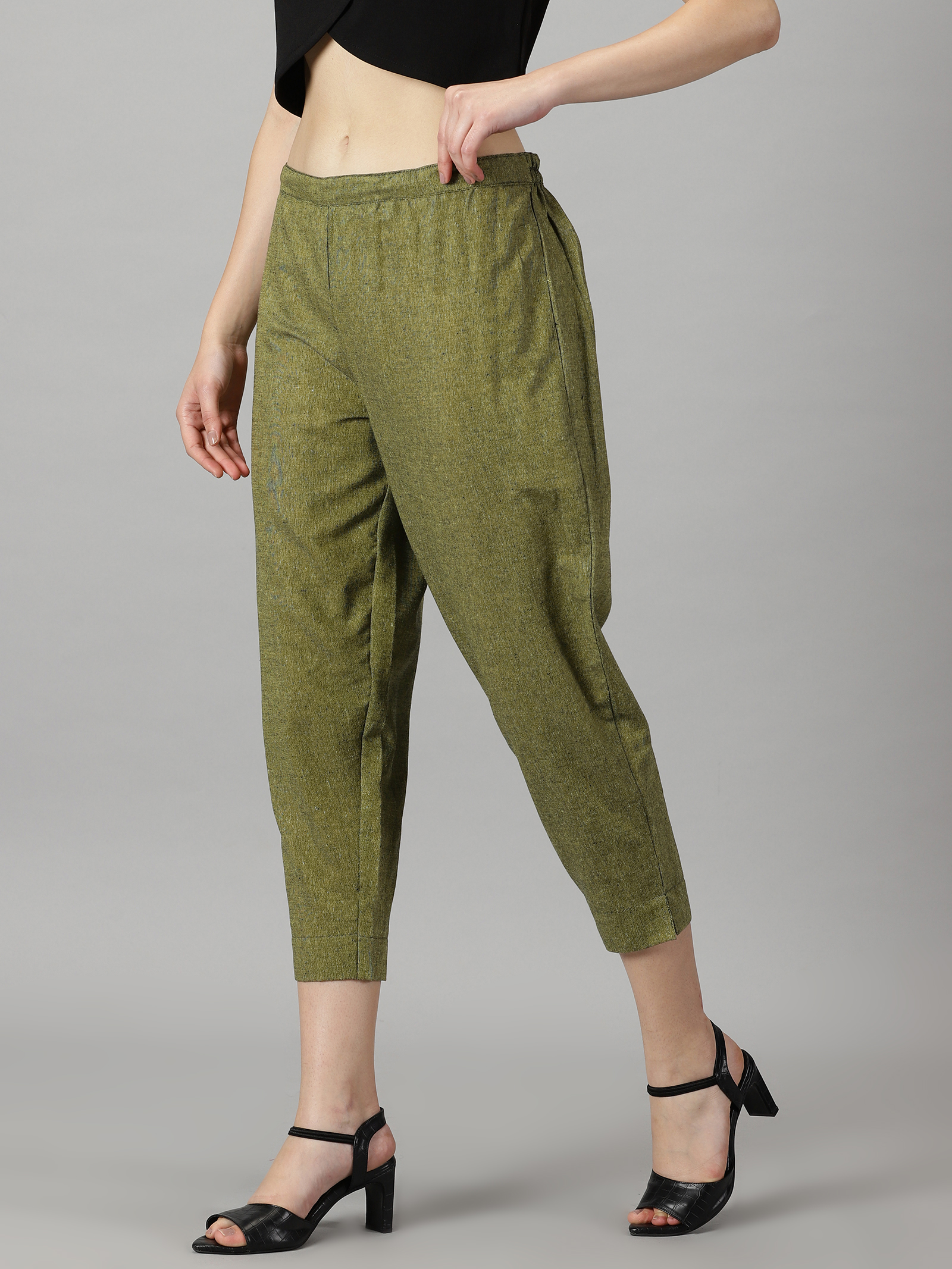 Twill Cotton Pants - Olive Green – Anatoly & Sons