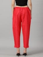Dark Pink Cotton Pant