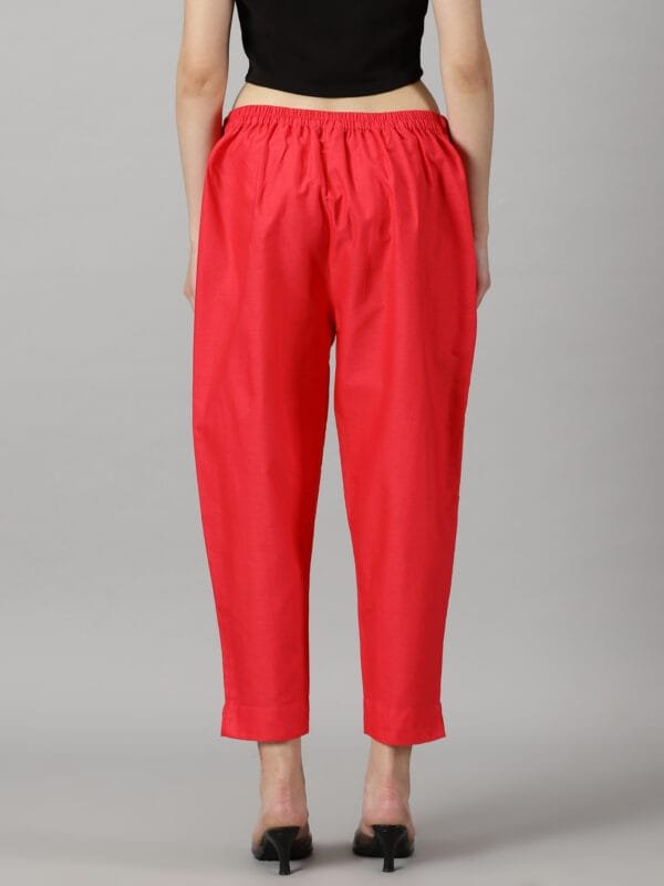 Dark Pink Cotton Pant