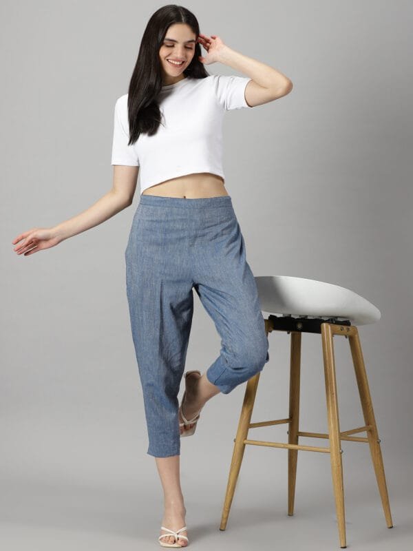 Denim Cotton Pant