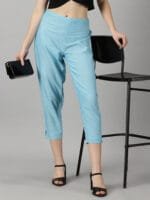 Sky Blue Cotton Pant