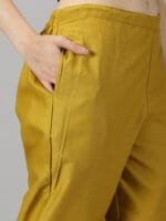 Mustard Cotton Pant