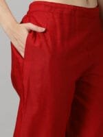 Red Cotton Pant