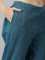 Peacock Blue cotton Pant