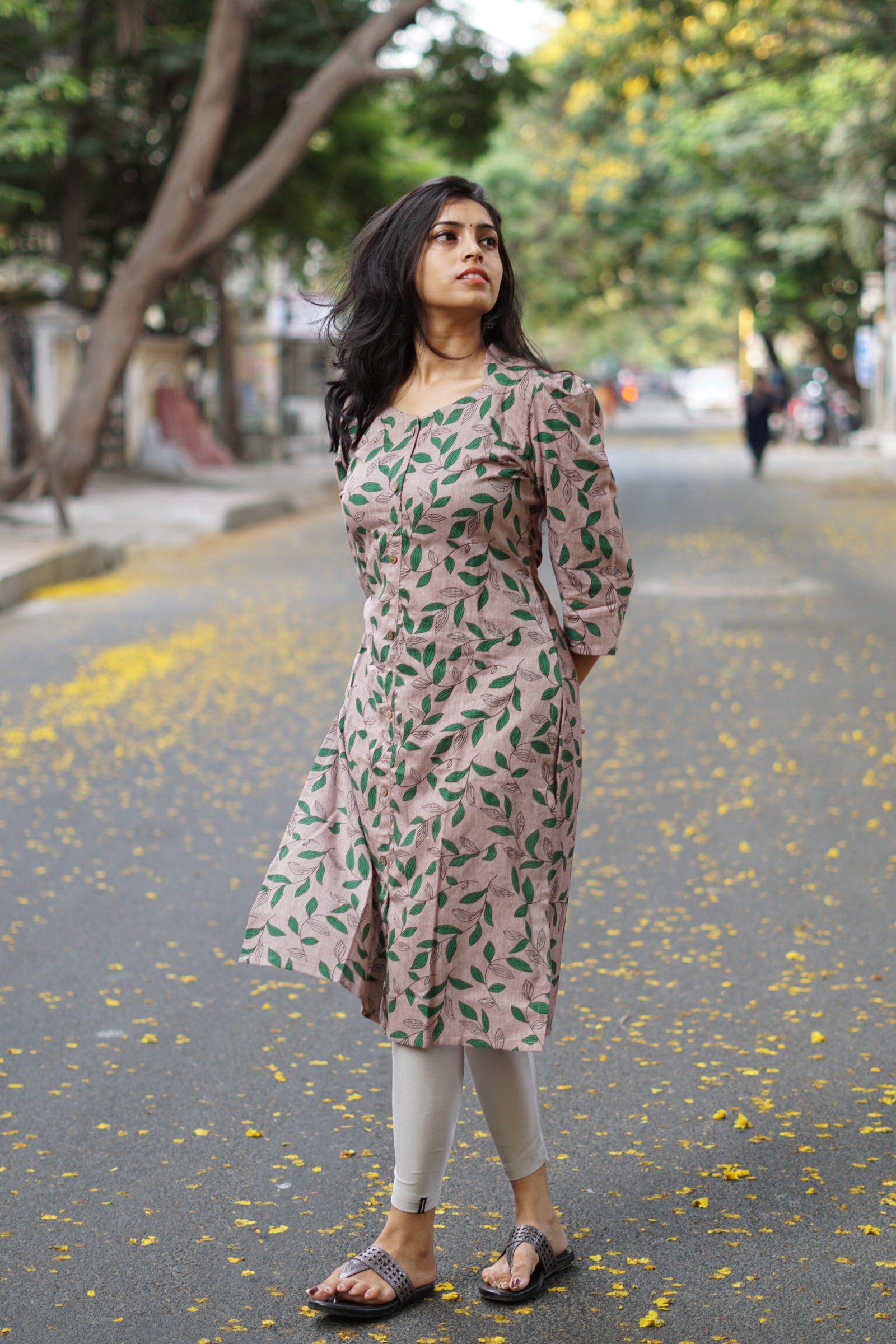 Green leaf Kurti - 2P05