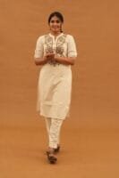 BEIGE EMBROIDERY SET-A219