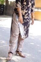 BLACK AND BROWN CO-ORD SET-S301