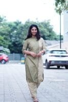 GREEN STRIPE HALF AND HALF CO-ORD SET-A217