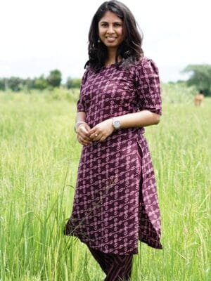 DARK PURPLE WITH WHITE DOTS - S305