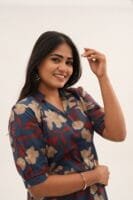 DARK BLUE WITH FLORAL - A206