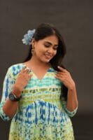 BLUE GREEN TIE AND DYE COTTON -A212