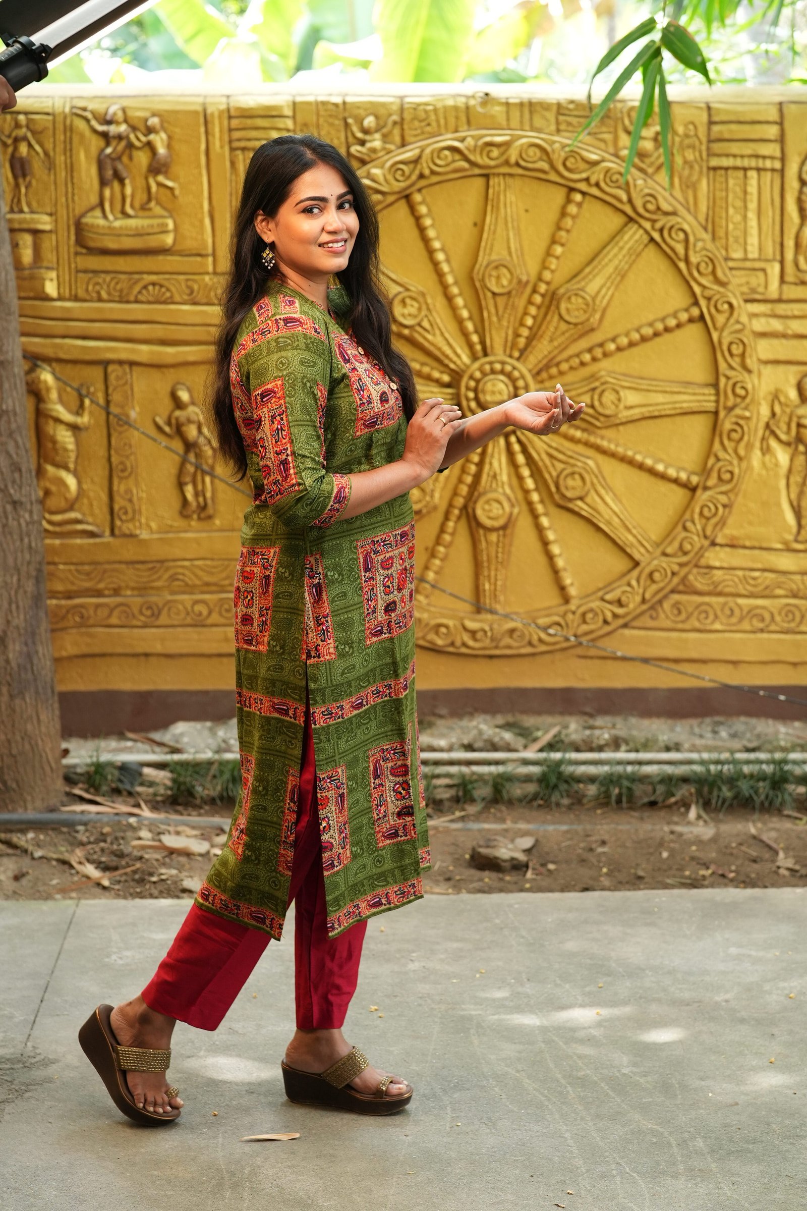 GREEN WITH RED SET-W101