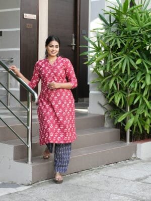 RED AND NAVY BLUE SET-W107
