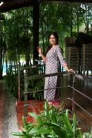 GRAY WITH PINK FLORAL DESIGNED SET-W108