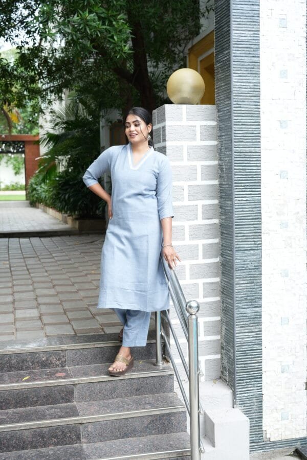 GRAY COLOR CO ORD SET-W103