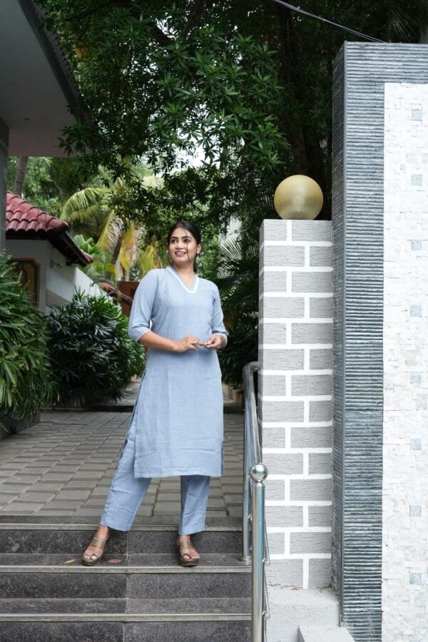 GRAY COLOR CO ORD SET-W103