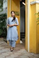 GRAY COLOR CO ORD SET-W103