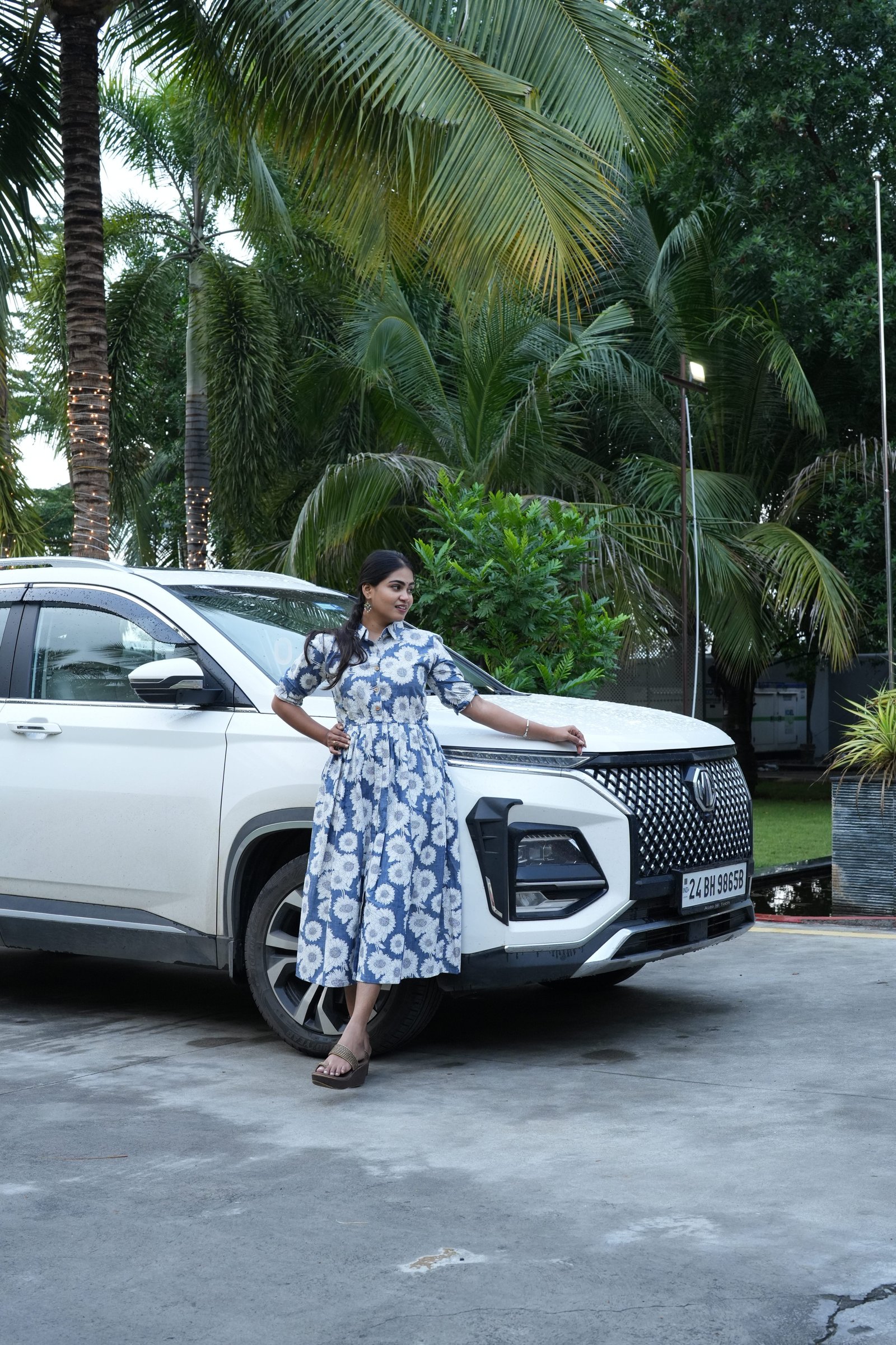 GRAY WITH FLOWER  PRINT DESIGN KURTI-R101