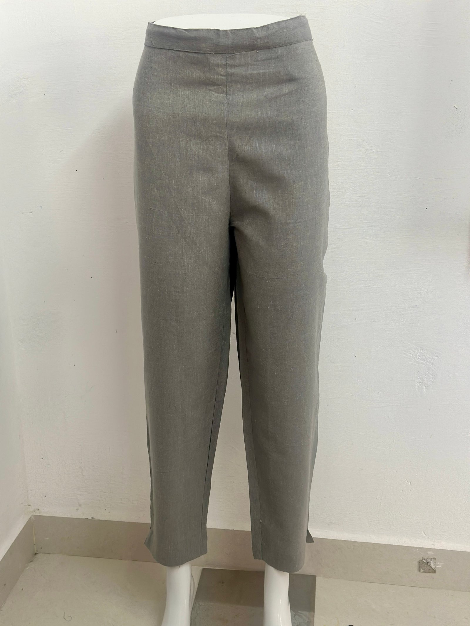 LIGHT GRAY COTTON PANT-PT12