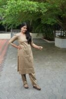 GOLDEN BROWN CO ORD SET-W111