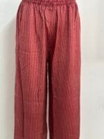 RED STRIPE VISCOSE PANT-41STP