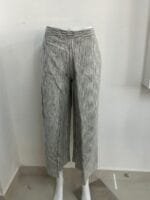 WHITE WITH GRAY COTTON PANT-STP30