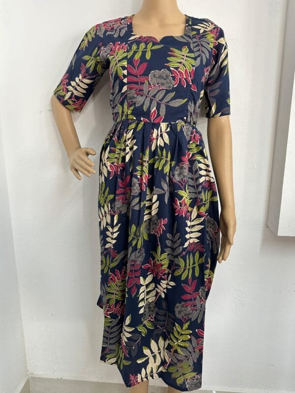 DARK BLUE MATERNITY COTTON -M103