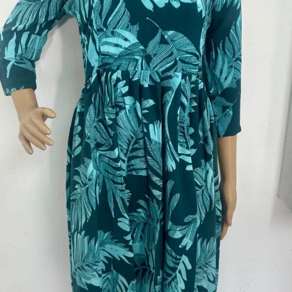 BLUE MATERNITY FROCK-W128