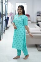 GREEN WITH FLORAL DESIGN -BST07