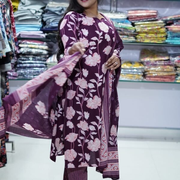 MERON WITH WHITE FLORAL DESIGN-FST011