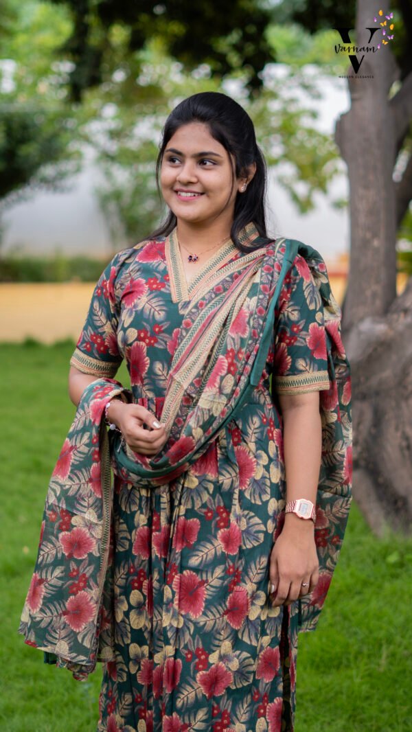 FROCK STYLE 3PCS SALWAR SUIT-BST24