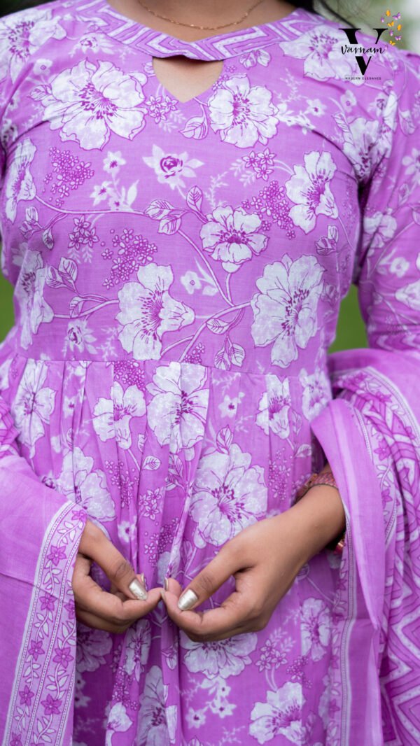 FROCK STYLE 3PCS SALWAR SUIT -BST23