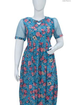 HOCOBA BLUE UMBERLLA KURTI-C111